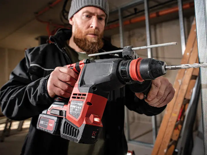 Flex rotary hammer drill